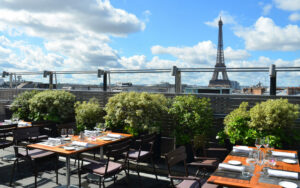 rooftop view Eiffel Tower