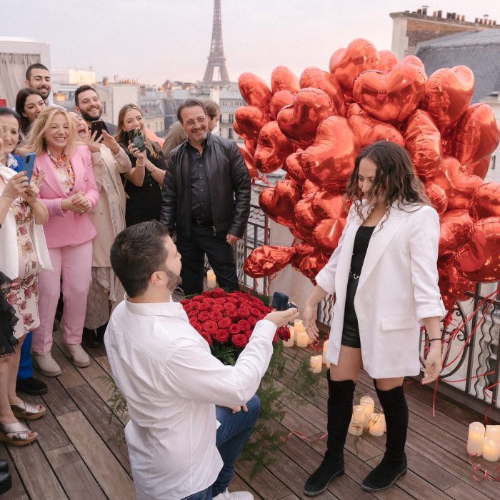 marriage proposal in Paris